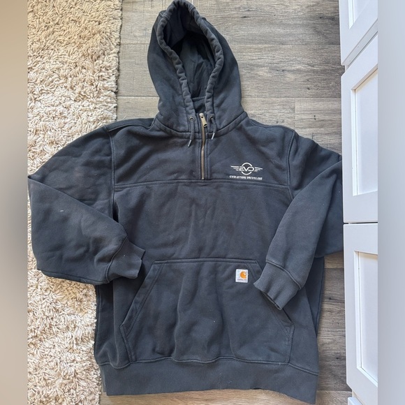 Carhartt Black half zip pullover - Picture 1 of 3